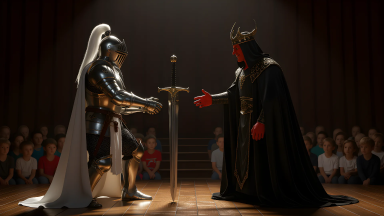 「これは残業です」勇者、聖剣を床に突き刺しストライキ決行。魔王と組合結成へ - Main Image