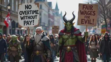 「これは残業です」勇者、聖剣を床に突き刺しストライキ決行。魔王と組合結成へ - Style 7