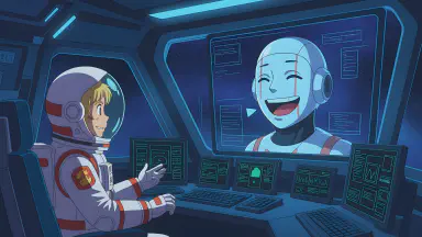 Space Station Strike Settles with AI Agreeing to 'Laugh at Captain's Jokes' - Style 1
