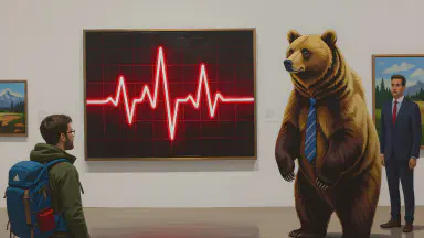 「死ぬかと思った」心拍数グラフ、現代アート大賞に。熊は「共同制作者」としてクレジットを要求 - Style 3