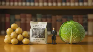 Literary Barter Exchange Rates Established: "The Brothers Karamazov" Fixed at One Bag of Potatoes - Style 2