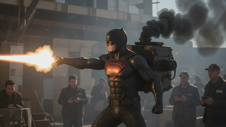 "True Hero" Emits Black Smoke with Every Special Attack. Power Source Revealed to be Diesel Engine