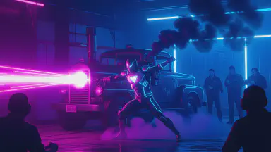 "True Hero" Emits Black Smoke with Every Special Attack. Power Source Revealed to be Diesel Engine - Style 2