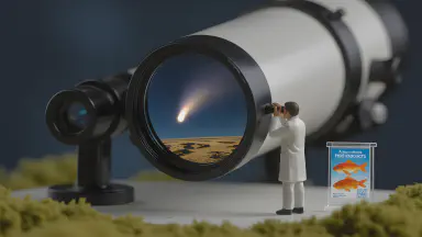 The Mystery of the Universe, Now Monetized. New Comet "Seafood" Generates Ad Revenue with Every Observation - Style 4