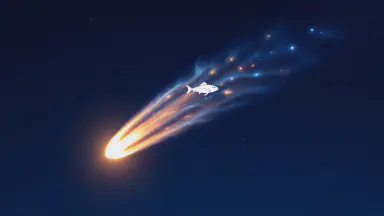 The Mystery of the Universe, Now Monetized. New Comet "Seafood" Generates Ad Revenue with Every Observation - Style 5