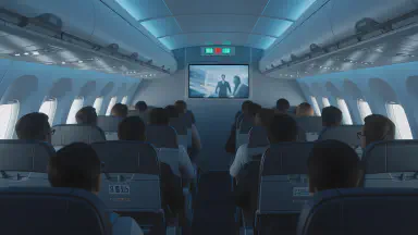 巨匠監督デザインの旅客機、離陸と同時にテーマ曲が爆音再生。非常口はエンドロール後に出現 - Style 4