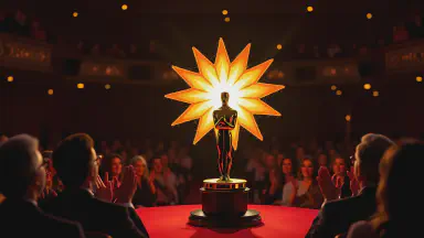 "Lens Flare" Finally Wins Academy Award. J.J. Abrams Sobs, "It's So Bright I Can't See Anything" - Style 1