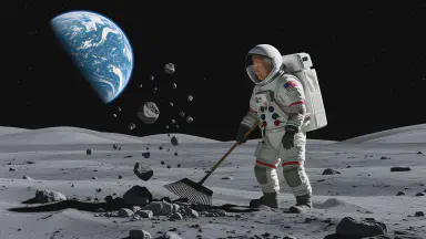 月面枯山水、まさかの低評価レビュー。「石の配置に哲学がない」と酷評され、庭師を緊急射出 - Style 4