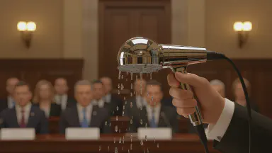 Bathroom Belting Act Passes, Prime Minister Delivers Policy Speech with Showerhead Microphone - Style 3