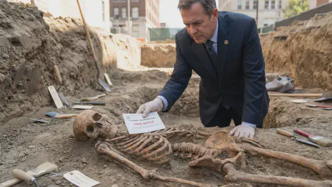 "Even the Deceased Must Pay Taxes" - City Sends 3,000-Year Delinquency Notice to Excavated Human Bones