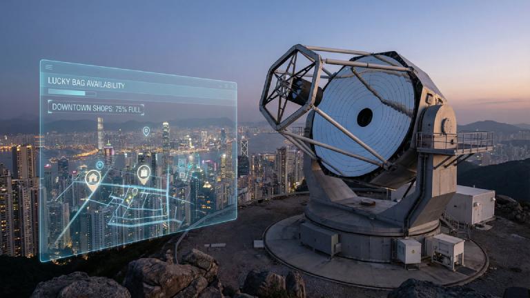 Future Telescope Finally Complete. Ignores National Destiny, Only Broadcasts Lucky Bag Stock Status in Real-Time.