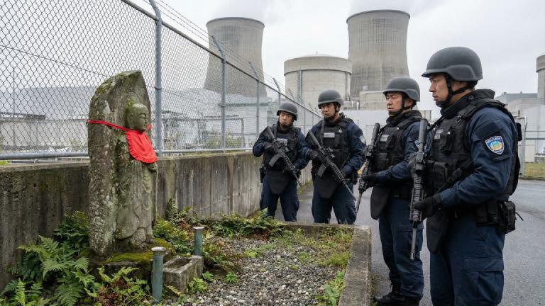 AI Detects 'Faithless Faces' at Nuclear Plants Nationwide. First to Be Reported: A Jizo Statue