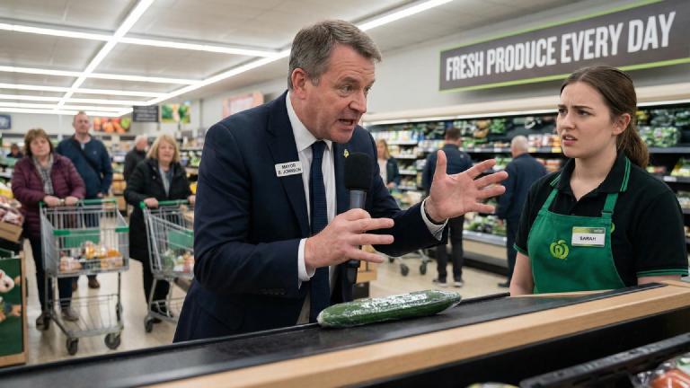 "What's the Basis for That Half-Price?" Opposition Leader Takes Shocking Job as Supermarket Manager, Interrogates Cucumber Price for Three Hours