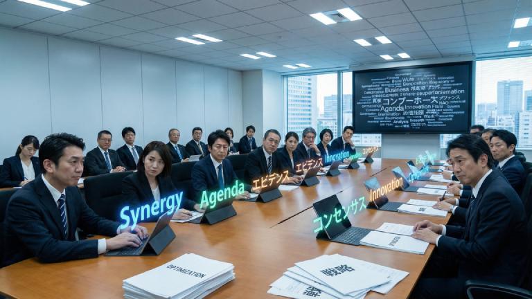 Government Introduces AI That Converts Meetings to Buzzwords Only — Contents Evaporate While Remaining State Secrets