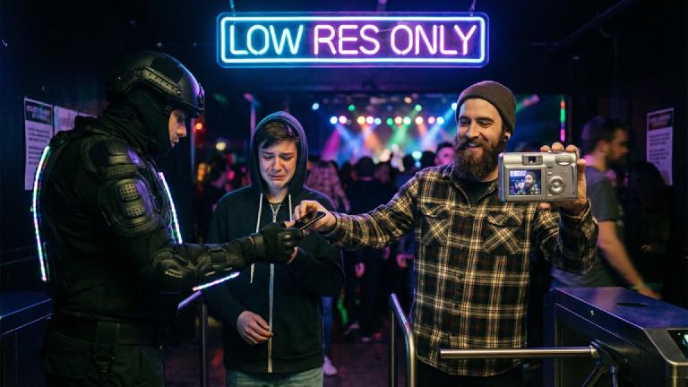 Admission Requires a "2 Megapixel or Less Digital Camera." Instant Ejection for High-Quality Smartphone Owners as Industry's First "Low-Resolution Priority Gate" Launches