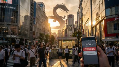 「竜巻注意報」が「ドラゴン襲来警報」に。天気アプリ、アプデで異世界と同期