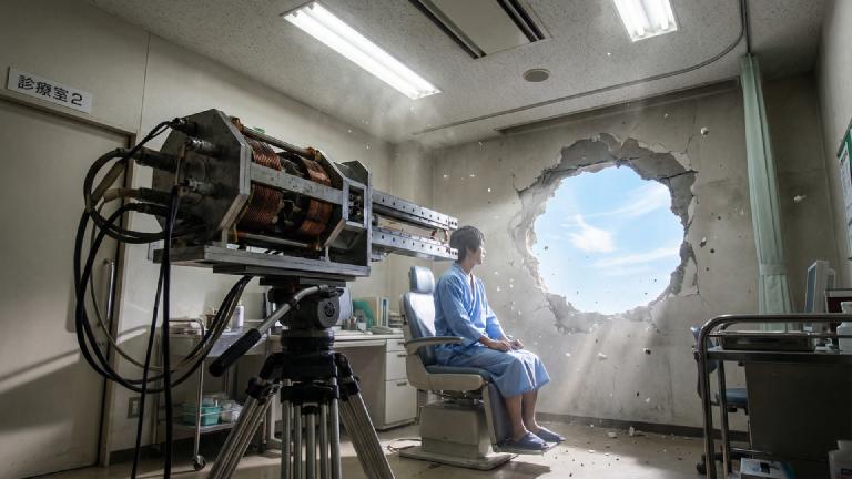 徹夜組に福音？「レールガン鍼灸」が実用化 マッハ７の鉄芯で凝りを蒸発させるも、作業部屋がハチの巣に