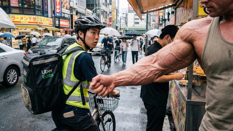 自撮り界隈に激震、「第1種タンクトップ着用免許」剥奪へ　上腕二頭筋のテカリが対向車を失明させる事故多発で