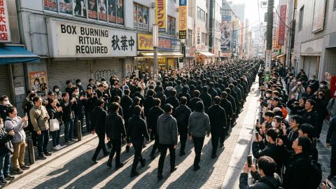 Mass Retreat of Scalpers Designated as National Treasure: Traditional Art Form "The Return Procession"