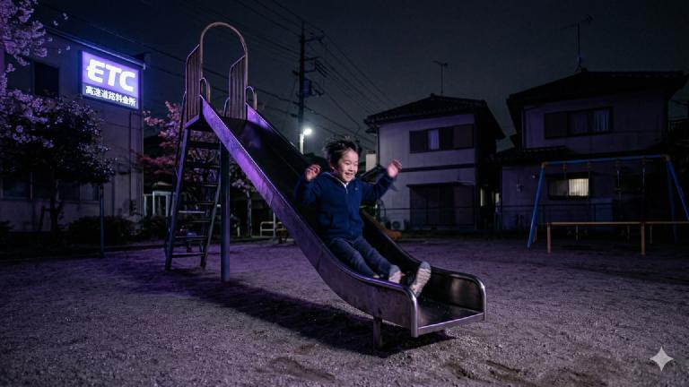 近所のすべり台が「ETC専用」に。残高不足の園児、ゲートに阻まれ砂場へ強制送還