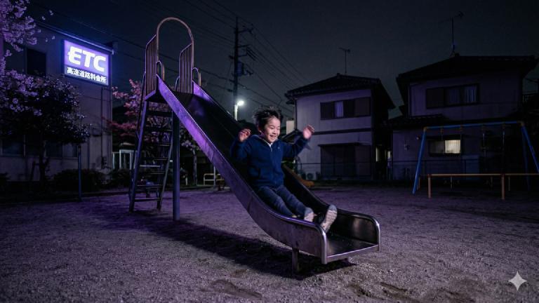 近所のすべり台が「ETC専用」に。残高不足の園児、ゲートに阻まれ砂場へ強制送還