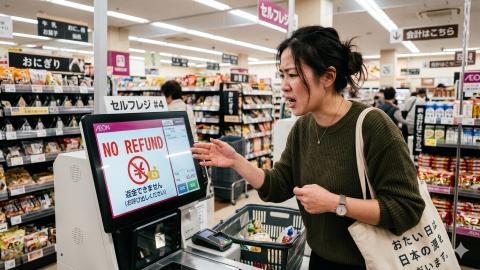 Self-Checkout Machines Nationwide Flatly Refuse to Return 'Giza-Jyu' Coins, Prioritizing Collection Over Duty