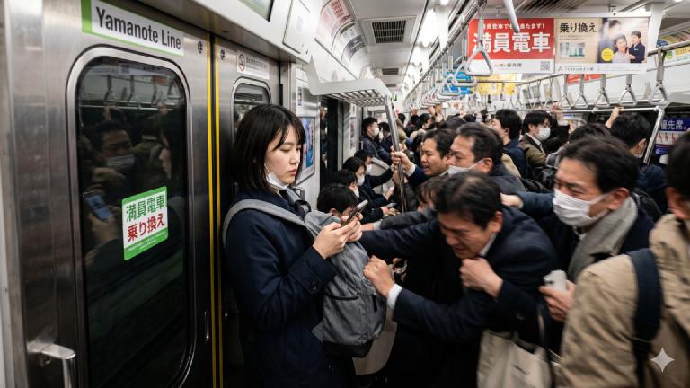 満員電車の「ドア横キープ民」、異常な体幹発達でついに国の耐震基準をクリア