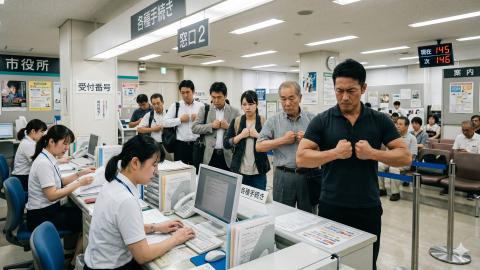 暗証番号の保存先は大胸筋、市役所の「マッスルメモリー認証」が威圧的すぎると一時停止