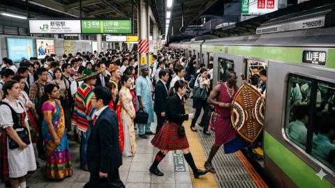 Maasai Shields in the Closet: Smart Wardrobe Glitch Turns Commuter Trains into Instant World Expos