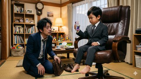 NISA長者の5歳児、親会社を買収。「残業は無配当」としてパパを経営陣から追放