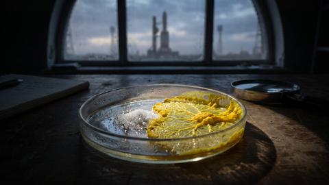 Slime Mold Creates 'Slush Fund' in Petri Dish, Rocket Launch Canceled: Prosecutors Launch Microscopic Investigation