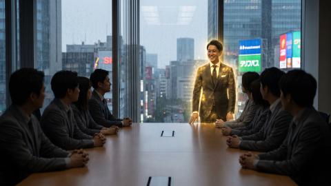 Performance Evaluation Becomes 'Pay-to-Win Game'; Employee with Rainbow-Glowing 'Official Cheat Business Card' Promoted Unconditionally